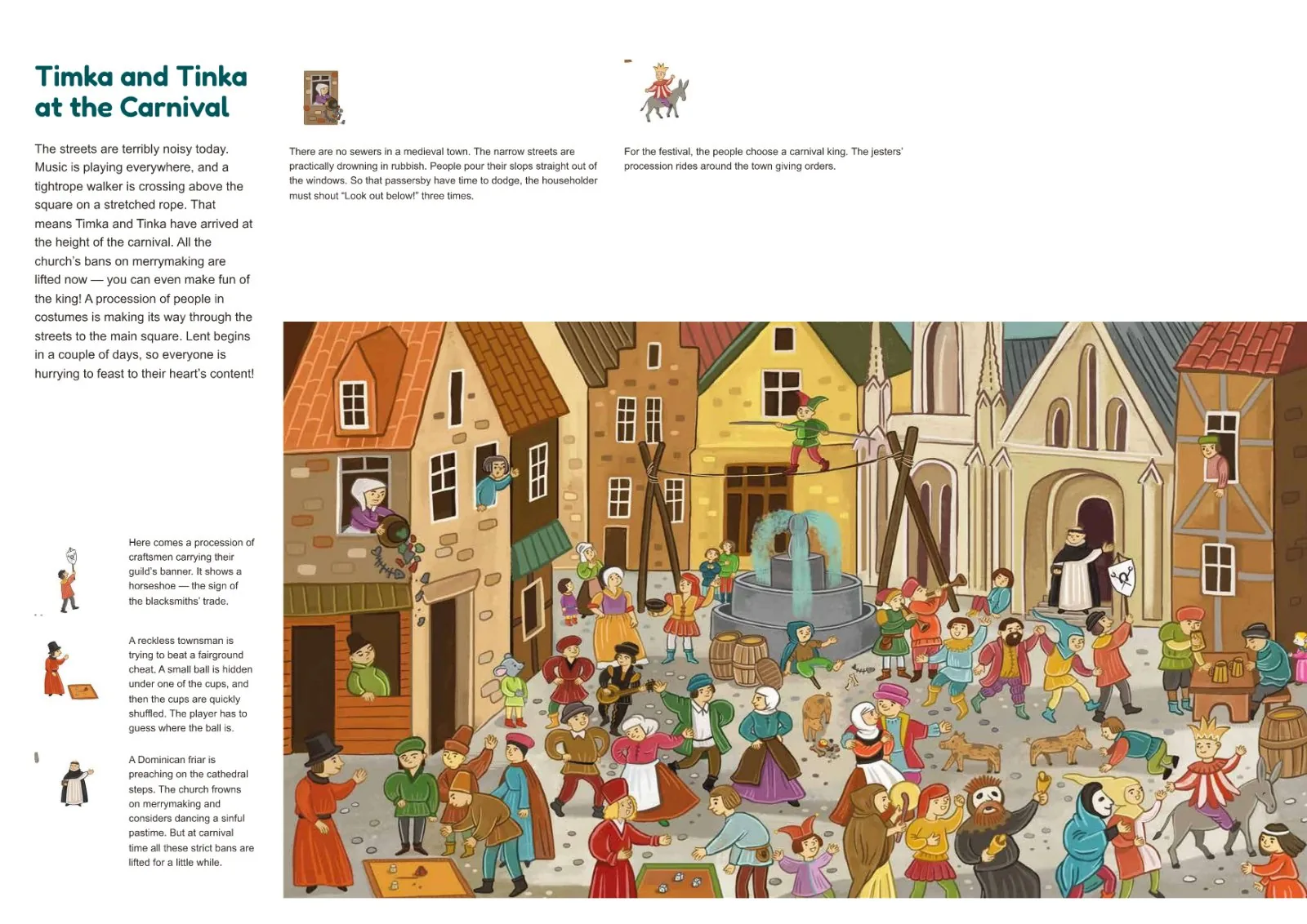 Sample spread: Timka and Tinka at the Carnival
