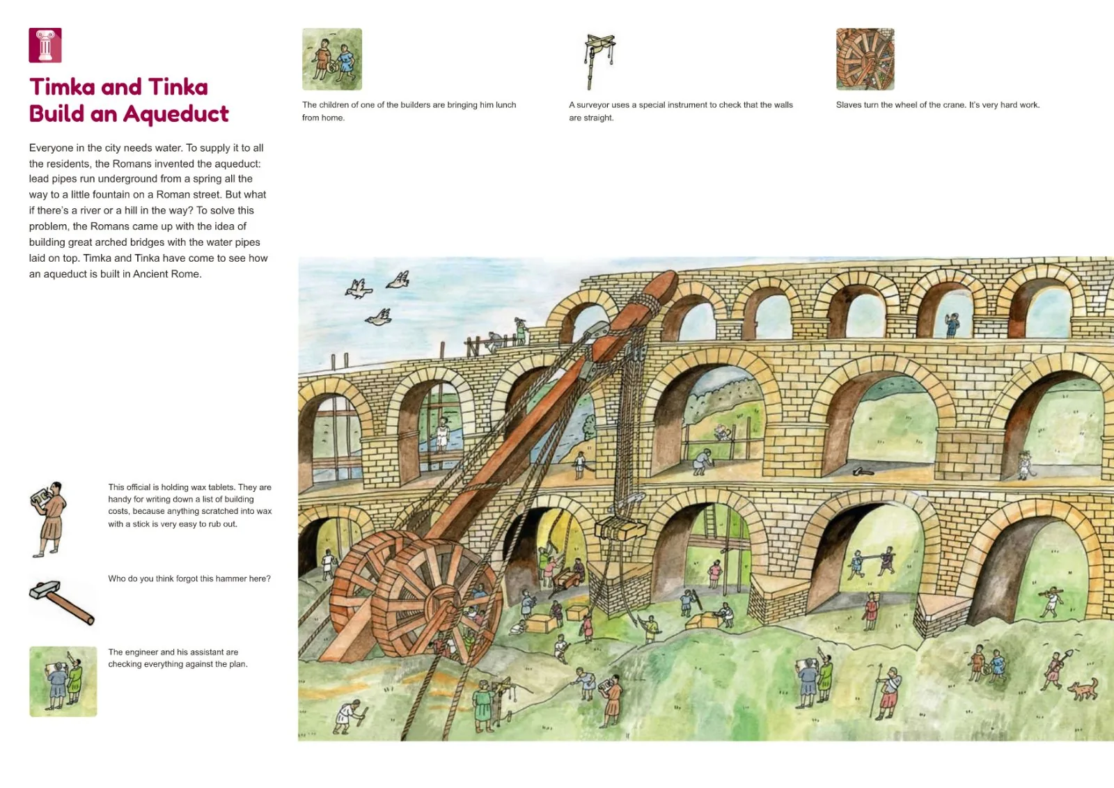Sample spread: Timka and Tinka Build an Aqueduct