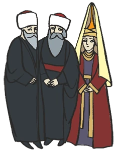 Three wise men illustration